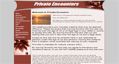 Desktop Screenshot of 4privateencounters.com